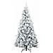 Albero di Natale Artificiale con Rami Pieghevoli Bianco 210 cm - Foto miniatura 4