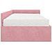 Struttura Letto Angolare con Materasso 2 pcs Grigio Velluto - Foto miniatura 8