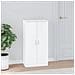 Scarpiera Bianco Lucido 55x35x108 cm in Legno Multistrato - Foto miniatura 2