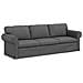 Divano 2 pcs Grigio scuro 245 x 82 x 80 cm Tessuto - Foto miniatura 5