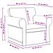 Divano 2 pcs Grigio scuro 245 x 82 x 80 cm Tessuto - Foto miniatura 9