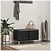 Panca per ingresso con cuscino Rovere Nero 80 x 38 x 46 cm - Foto miniatura 2