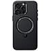 Cover per iPhone 16 Pro Max - PC+Pelle /PU, Nero, MagSafe - Foto miniatura 2
