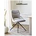 Set Di 2 Sedie Dokka-beige-tessuto-57,5x52x87,5 Cm - Foto miniatura 6
