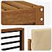 Set divani 8 pcs Naturale e Beige Legno di Acacia Massello - Foto miniatura 6