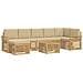 Set di divani da esterno 8 pcs Bianco e Beige 59 x 59 x 37 cm - Foto miniatura 1