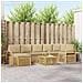 Set di divani da esterno 8 pcs Bianco e Beige 59 x 59 x 37 cm - Foto miniatura 2