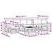 Set di divani da esterno 8 pcs Bianco e Beige 59 x 59 x 37 cm - Foto miniatura 9