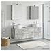 Set di mobili per il bagno 5 pcs Grigio Cemento - Foto miniatura 4