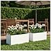 Vaso da giardino 2 pz Bianco 100 x 40 x 40 cm - Foto miniatura 2
