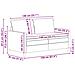 Set di divani 2 pz Rosa Tessuto - Foto miniatura 5