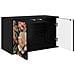 Mobile TV da Parete BORNE 69 x 33 x 40 cm Rovere Nero - Foto miniatura 2