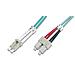 Cavo Fibra Ottica Lc A Sc Multimode Duplex 50/125 Mt. 1 Om3 - Foto miniatura 1