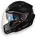 Casco Crossover Executive Color Con Doppia Visiera L Nero Opaco - Foto miniatura 1