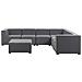 Salotto Imbottito Componibile Grigio A 7 Posti Arezzo - Foto miniatura 11