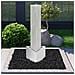 Fontana Da Giardino Argento 37,7x32,6x110 Cm In Acciaio Inox - Foto miniatura 1