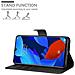 Custodia Compatibile Con Huawei Nova 5 / 5 Pro In Nero Carbone - Coperchio Protettiva Con Chiusura Magnetica, Funzione Stand E Tasca Per Le Carte - Foto miniatura 5