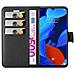 Custodia Compatibile Con Huawei Nova 5 / 5 Pro In Nero Carbone - Coperchio Protettiva Con Chiusura Magnetica, Funzione Stand E Tasca Per Le Carte - Foto miniatura 9