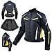 Moto Giacca Donna Sport Impermeabile Tessuto Riflettente Fluo 2x - Foto miniatura 1