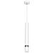 Lampada A Sospensione Joker - Lampadario - Da Soffitto - Bianco, Cromo In Metallo, 8 X 8 X 120 Cm, 1 X Gu10, 8w - Foto miniatura 1