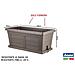 Fioriera Legno Cm 80-tortora Senza Sottovaso - Foto miniatura 3