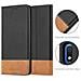 Custodia Compatibile Con Samsung Galaxy A10 In Nero Marrone - Coperchio Protettiva Con Chiusura Magnetica, Funzione Stand E Tasca Per Le Carte - Foto miniatura 6