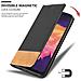 Custodia Compatibile Con Samsung Galaxy A10 In Nero Marrone - Coperchio Protettiva Con Chiusura Magnetica, Funzione Stand E Tasca Per Le Carte - Foto miniatura 7
