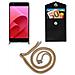 Catena Di Telefoni Cellulari Compatibile Con Asus Zenfone 4 Selfie Pro In Marrone Brillante - Coperchio Protettivo In Silicone Con Anelli D'argento, Cinturino In Corda E Custodia Staccabile - Foto miniatura 7