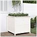 Fioriera Da Giardino Bianca 82,5x82,5x78cm Legno Massello Pino - Foto miniatura 1