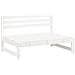 Divano Centrale Giardino Bianco 120x80cm Legno Massello Pino - Foto miniatura 2
