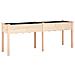 Fioriera Con Fodera 203x53x76 Cm Legno Massello Di Abete - Foto miniatura 1