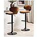 Set Di 2 Sedie Alte Conway Pelle Sintetica Marrone Dorato - Foto miniatura 8