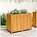 Fioriera Giardino Con Rivestimento 100x50x75 Cm Massello Acacia - Foto miniatura 3