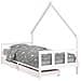 Giroletto Bambini con Cassetti Bianco 90x200cm Massello di Pino - Foto miniatura 1