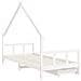 Giroletto Bambini con Cassetti Bianco 90x200cm Massello di Pino - Foto miniatura 6