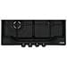 Piano Cottura FCH 604 3G TC C a Gas 4 Fuochi Gas Colore Nero - Foto miniatura 2