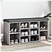 Panca Porta Scarpe Grigio Sonoma 102x32x50 Cm Legno Multistrato - Foto miniatura 1