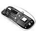 Mouse Ottico Wireless 800-1600 Dpi Con Micro Ricevitore Usb Nero Trasparente - Foto miniatura 2