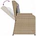 Set Divani Da Giardino 3 Pz Con Cuscini In Polyrattan Beige - Foto miniatura 8