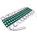 Modulo Led 12v 20 Strisce Per Insegne Tabelle Striscia Luce Verde - Foto miniatura 1