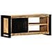 Mobile Porta Tv 80x30x35 Cm In Legno Massello Di Mango Grezzo - Foto miniatura 1