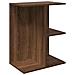 Comodino Rovere Marrone 40,5x31x60 Cm In Legno Multistrato - Foto miniatura 2