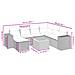 Set Divano Da Giardino 8 Pz Con Cuscini Beige In Polyrattan - Foto miniatura 3