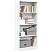 Libreria Bianca 60x24x143 Cm In Legno Multistrato - Foto miniatura 1