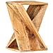 Lusso Casadino -  Tavolino Di Servizio 35x35x55 Cm In Legno Massello Di Mango - Foto miniatura 5