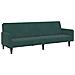 Lusso Casadino -  Divano Letto A 2 Posti Con Poggiapiedi Verde Scuro In Velluto - Foto miniatura 3