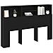 Mobile Testiera  in Rovere Nero - 160x19x103.5 cm Realizzato in Legno Ingegnerizzato - Foto miniatura 3