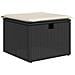 Set Divani da Giardino con Cuscini 7pz Nero Polyrattan - Foto miniatura 6