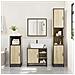 Set Mobili da Bagno 3 pz Rovere Sonoma in Legno Multistrato - Foto miniatura 3