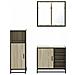 Set Mobili da Bagno 3 pz Rovere Sonoma in Legno Multistrato - Foto miniatura 5